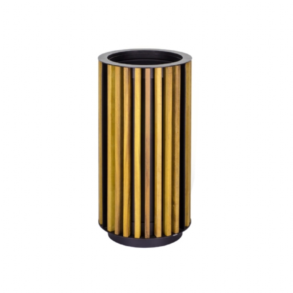 AB-512 Wood Open Space Trash Can product logo