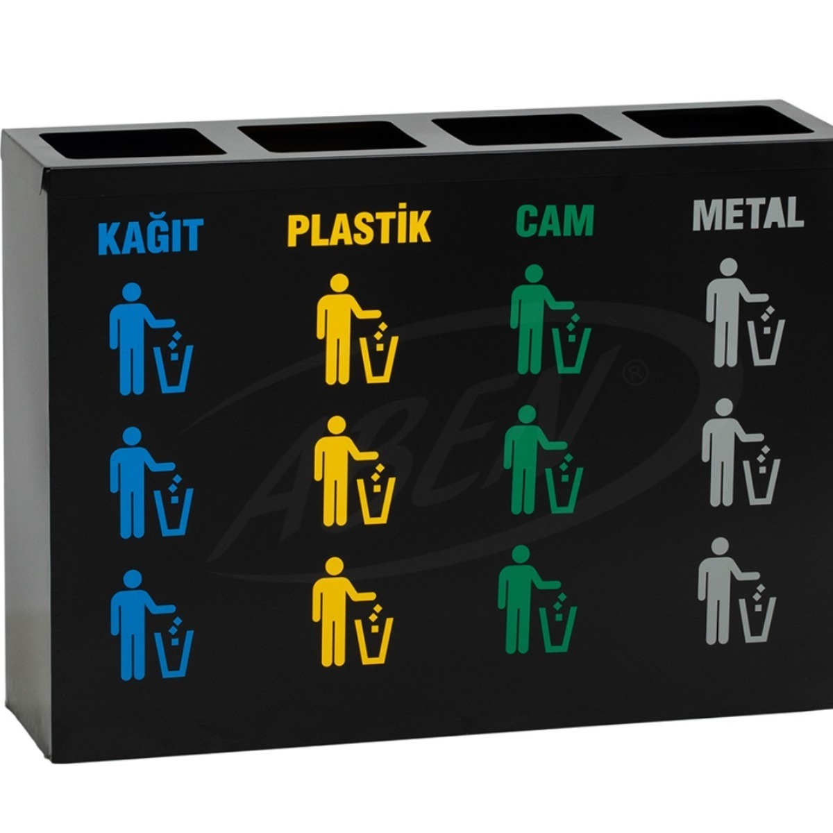 AB-704 4’Part Recycle Bin + Battery Box product logo