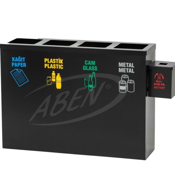 AB-702 sıfır atık ünitesi 4’lü pil kutulu